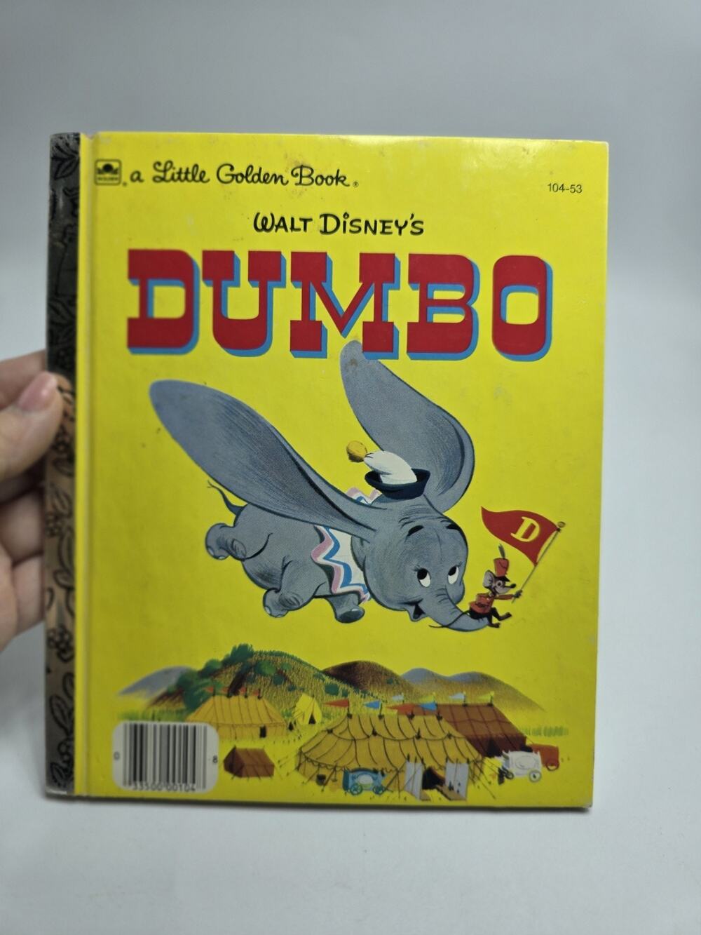 Walt Disney’s Dumbo Vintage Children’s Little Golden Book 1981